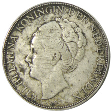 Монета 2 1/2  гульдена 1930 года Нидерланды (реверс)