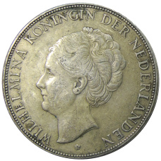 Монета 2 1/2  гульдена 1931 года Нидерланды (реверс)