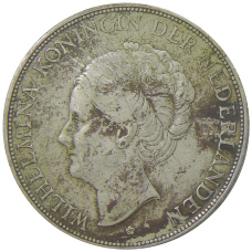 Монета 2 1/2  гульдена 1931 года Нидерланды (реверс)