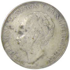 Монета 2 1/2  гульдена 1937 года Нидерланды (реверс)