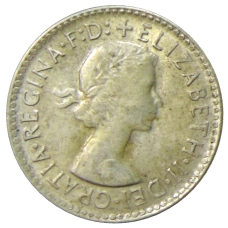 Монета 3 пенса 1964 года Австралия (реверс)