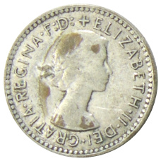 Монета 3 пенса 1957 года Австралия (реверс)