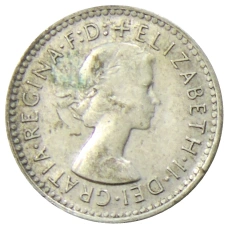 Монета 3 пенса 1957 года Австралия (реверс)