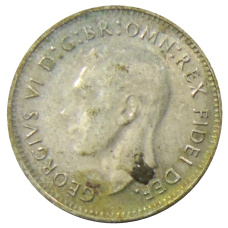 Монета 3 пенса 1952 года Австралия (реверс)
