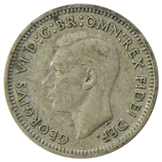 Монета 3 пенса 1951 года Австралия (реверс)