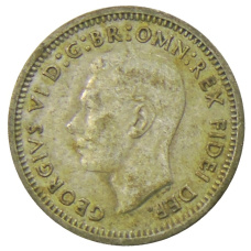 Монета 3 пенса 1951 года Австралия (реверс)