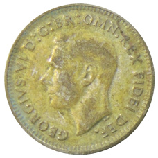 Монета 3 пенса 1950 года Австралия (реверс)