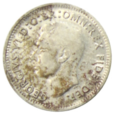 Монета 3 пенса 1949 года Австралия (реверс)
