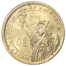 Монета 1 доллар 2015 года P Линдон Джонсон 36-й президент США (реверс)