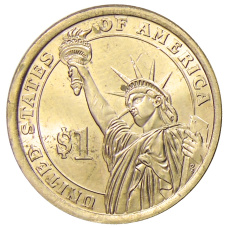 Монета 1 доллар 2015 года P Линдон Джонсон 36-й президент США (реверс)