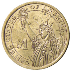 Монета 1 доллар 2015 года P Линдон Джонсон 36-й президент США (реверс)