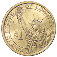 Монета 1 доллар 2015 года P Линдон Джонсон 36-й президент США (реверс)