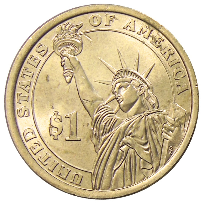 1 доллар 2015 года P Линдон Джонсон 36-й президент США (вид 2)