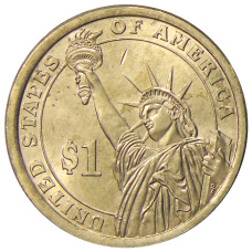 Монета 1 доллар 2015 года P Линдон Джонсон 36-й президент США (реверс)