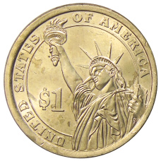 Монета 1 доллар 2015 года P Линдон Джонсон 36-й президент США (реверс)