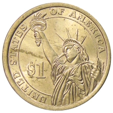 Монета 1 доллар 2015 года P Линдон Джонсон 36-й президент США (реверс)