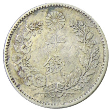 Монета 10 сен 1895 года Япония (реверс)