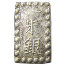 Монета 1 шу 1854-1868 года Япония (аверс)