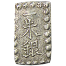 Монета 1 шу 1854-1868 года Япония (аверс)