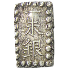 Монета 1 шу 1854-1868 года Япония (аверс)