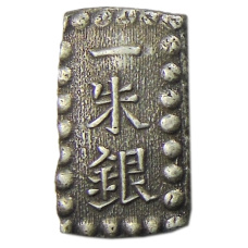 Монета 1 шу 1854-1868 года Япония (аверс)