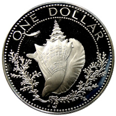 Монета 1 доллар 1974 года Багамские Острова (аверс)