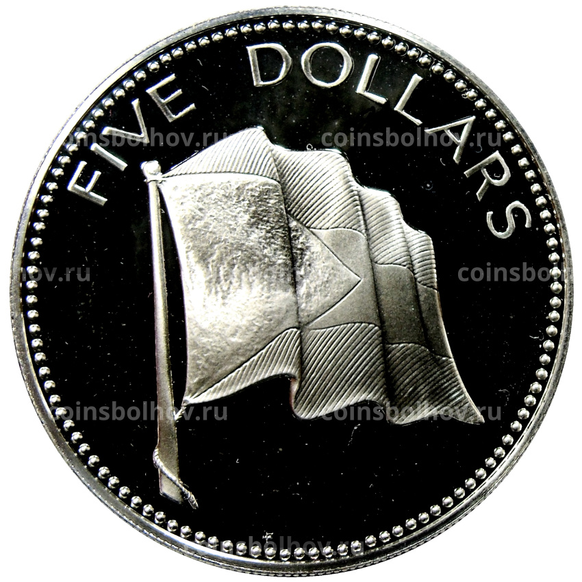 Монета 5 долларов 1974 года Багамские Острова