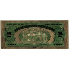 Сувенирная банкнота 2 доллара 1928 года США (вид 2)