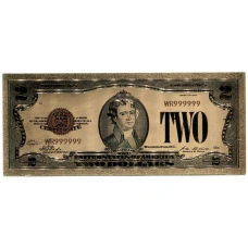 Сувенирная банкнота 2 доллара 1928 года США