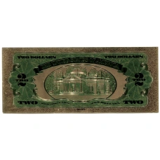 Сувенирная банкнота 2 доллара 1928 года США (вид 2)