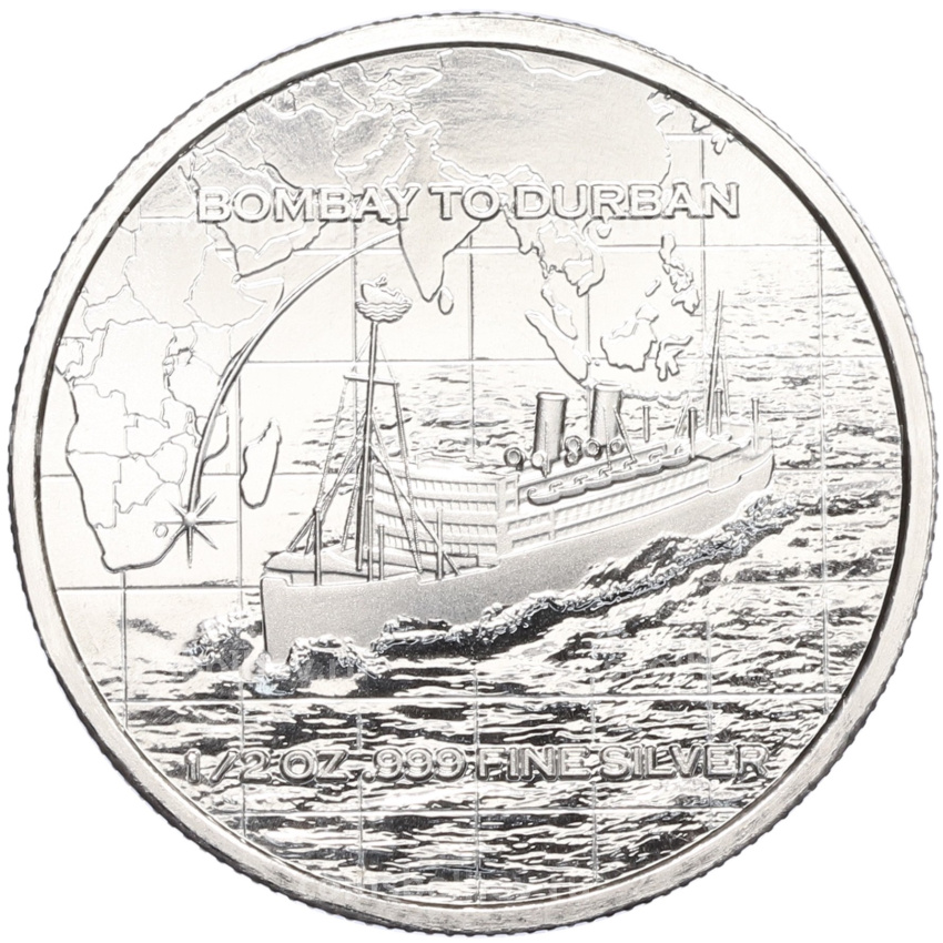 Монета 1/2 унции серебра 2024 года Бомбей «Лайнер SS Tilawa» (вид 2)
