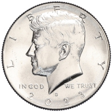 Монета 1/2 доллара (50 центов) 2023 года D США (аверс)