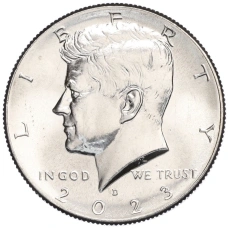 Монета 1/2 доллара (50 центов) 2023 года D США (аверс)