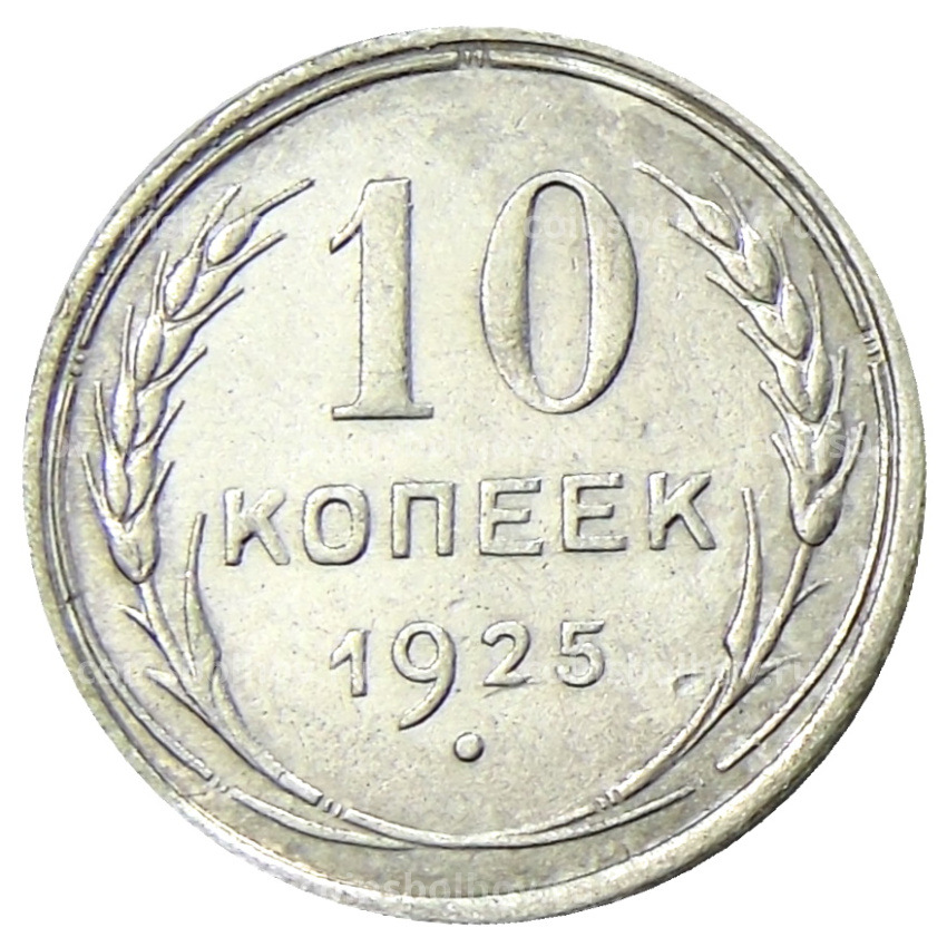 Монета 10 копеек 1925 года