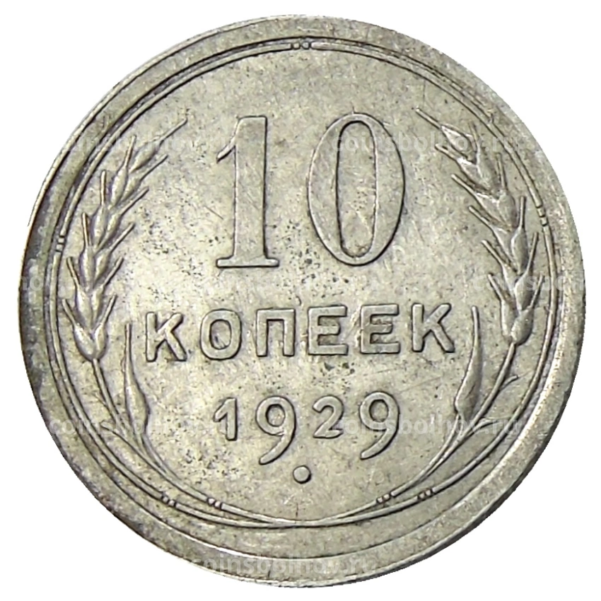 Монета 10 копеек 1929 года