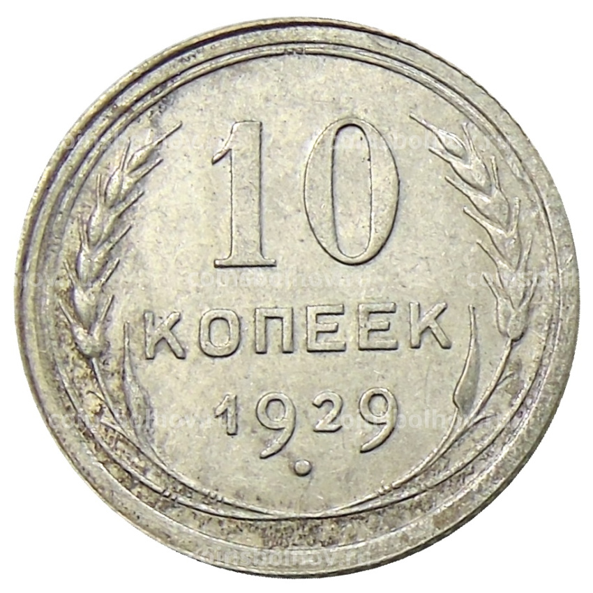 Монета 10 копеек 1929 года