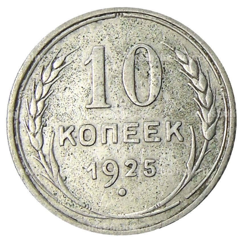 Монета 10 копеек 1925 года