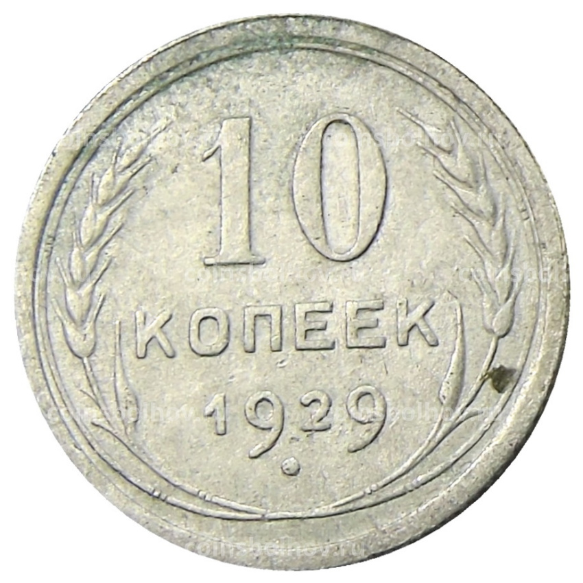 Монета 10 копеек 1929 года