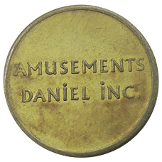 Жетон игровой Amusements Daniel INC