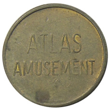 Жетон развлекательный центр  ATLAS AMUSEMENT