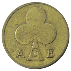 Жетон игровой парка Линнанмяки в Хельсинки «ACE»