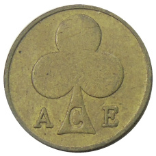 Жетон игровой парка Линнанмяки в Хельсинки «ACE» (вид 2)