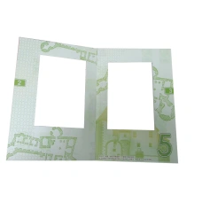 Альбом для 5 бонн номиналом от 5 до 1000 куна 1993 года Хорватия (пробные,неразрезанный лист (б/у) (вид 2)