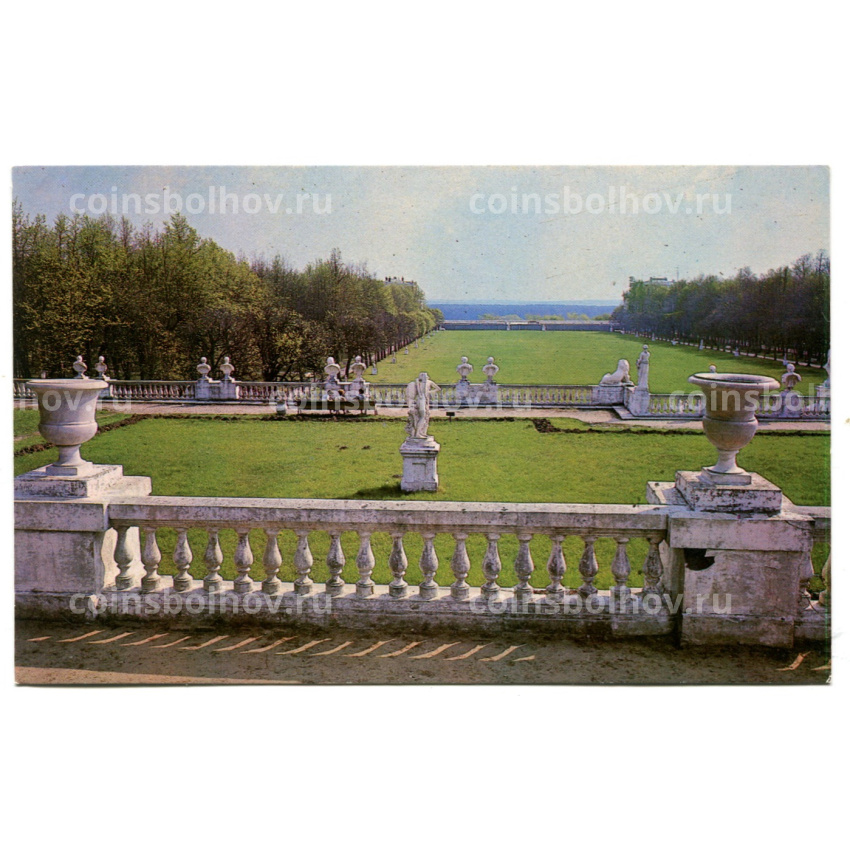 Открытка Архангельское .Террасы и партер парка.1780-1790-е. Архитектор Г.Тромбаро