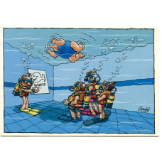 Открытка Водолазы (Aquacard) (аверс)