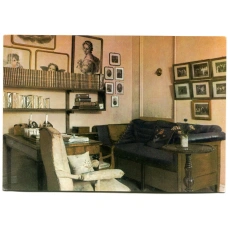 Открытка Музей-усадьба Ясная Поляна. Верхний рабочий кабинет писателя (аверс)