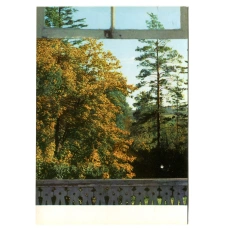 Открытка Музей-усадьба Ясная Поляна. Вид из окна рабочего кабинета (аверс)