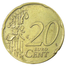 Монета 20 евроцентов 2002 года G Германия (реверс)