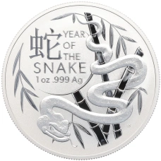 Монета 1 доллар 2025 года Австралия «Китайский гороскоп — Год змеи» (аверс)