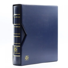 Альбом для монет с 10 листами и защитным шубером формат «Optima» Синий Классический дизайн LEUCHTTURM 321845 (аверс)